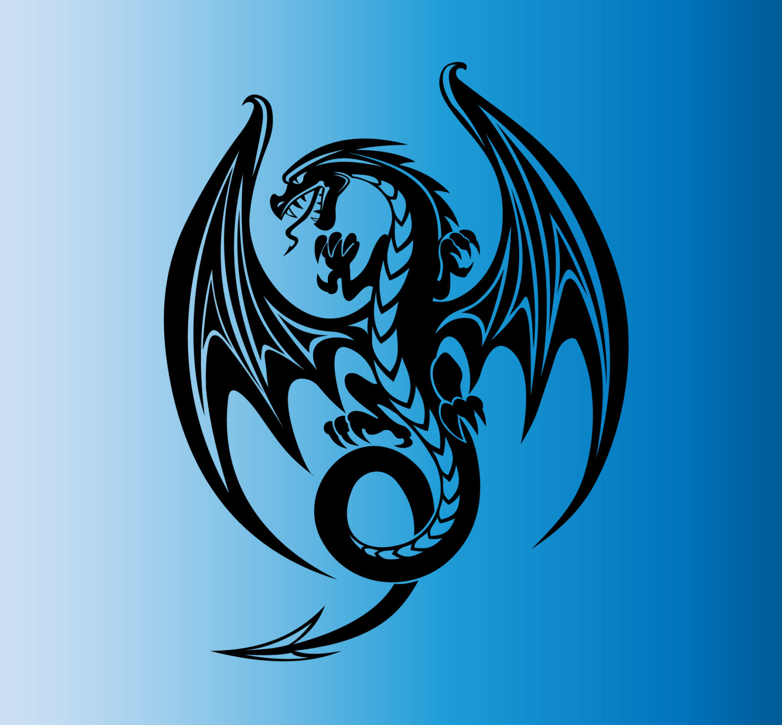 Dragon with wings and 4 legs