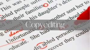 Copyediting title on proofread document