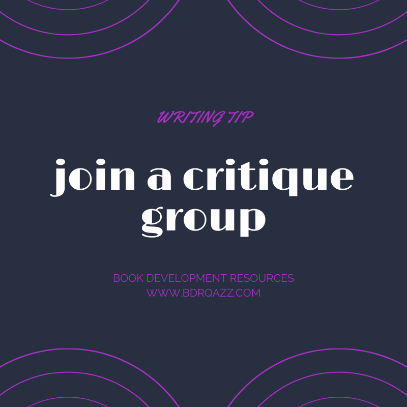 Writing tip: join a critique group