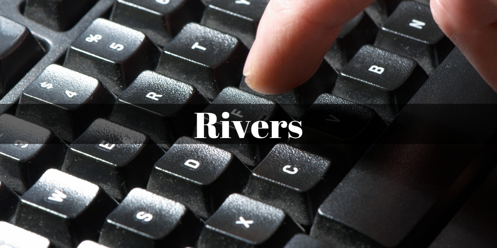 rivers title on top of black keyboard
